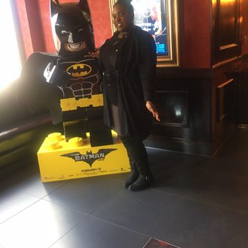 Alamo Drafthouse - Took a photo with Lego Batman in the lobby downstairs! - Cinema Near Me - Brooklyn, New York