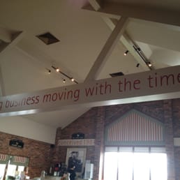 Inside the restaurant.