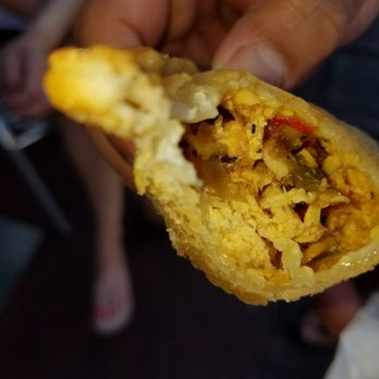 Las Olas Cafe - Chicken empanada. Phenomenal crust and tasty inside. - Cuban Near Me - Miami Beach, Florida