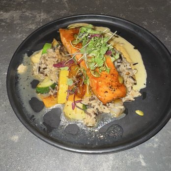 KIN Windsor - Pan Seared Salmon - New American Near Me - Windsor, California KIN Windsor - Pan Seared Salmon - New American Near Me - Windsor, California