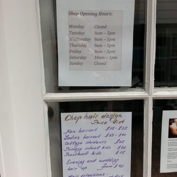 Chop Hair Design - Hours & Price List - Hair Salons Near Me - Warkworth, AUK Chop Hair Design - Hours & Price List - Hair Salons Near Me - Warkworth, AUK