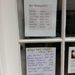 Chop Hair Design - Hours & Price List