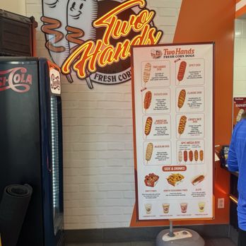 Two Hands Corn Dogs - The store inside - Fast Food Near Me - Tustin, California Two Hands Corn Dogs - The store inside - Fast Food Near Me - Tustin, California