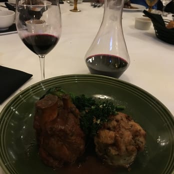 Ghidotti's - Pork Osso Buuco with Caymus wine . Perfect pairing - Italian Near Me - Park City, Utah