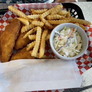 Winston Diner & Drive-thru - Fish and crinkled fries - American Near Me - Winston, Oregon