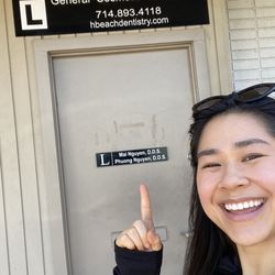 HB Family Dentistry - Check out my pearly whites and their front door!