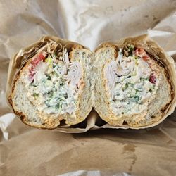 Rōzmary Kitchen - Spicy Chopped Chicken Ceasar on Dutch Crunch