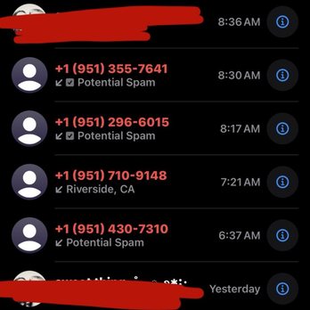 SJVC Temecula - This is just what can fit in one screen shot. Every number is the same person calling from the school. - Colleges & Universities Near Me - Temecula, California
