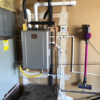 Dave's Specialized Rooter & Plumbing Services - Noritz tankless water heater. Installed inside garage by removing old existing 40/gal. Water Heater . - Plumbing Near Me Dave's Specialized Rooter & Plumbing Services - Noritz tankless water heater. Installed inside garage by removing old existing 40/gal. Water Heater . - Plumbing Near Me
