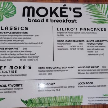 Moke’s Bread And Breakfast - Breakfast & Brunch Near Me - Honolulu, Hawaii Moke’s Bread And Breakfast - Breakfast & Brunch Near Me - Honolulu, Hawaii