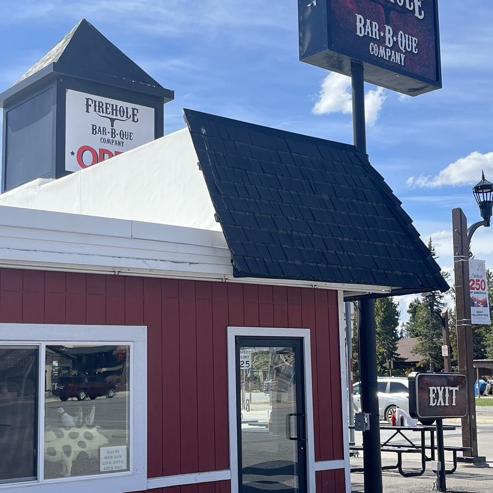 Firehole Bar-B-Que - Outside of Firehole BBQ - Barbeque Near Me - West Yellowstone, Montana