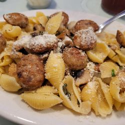 Palermo No 2 Italian Restaurant - Shells with mushrooms and sausage.