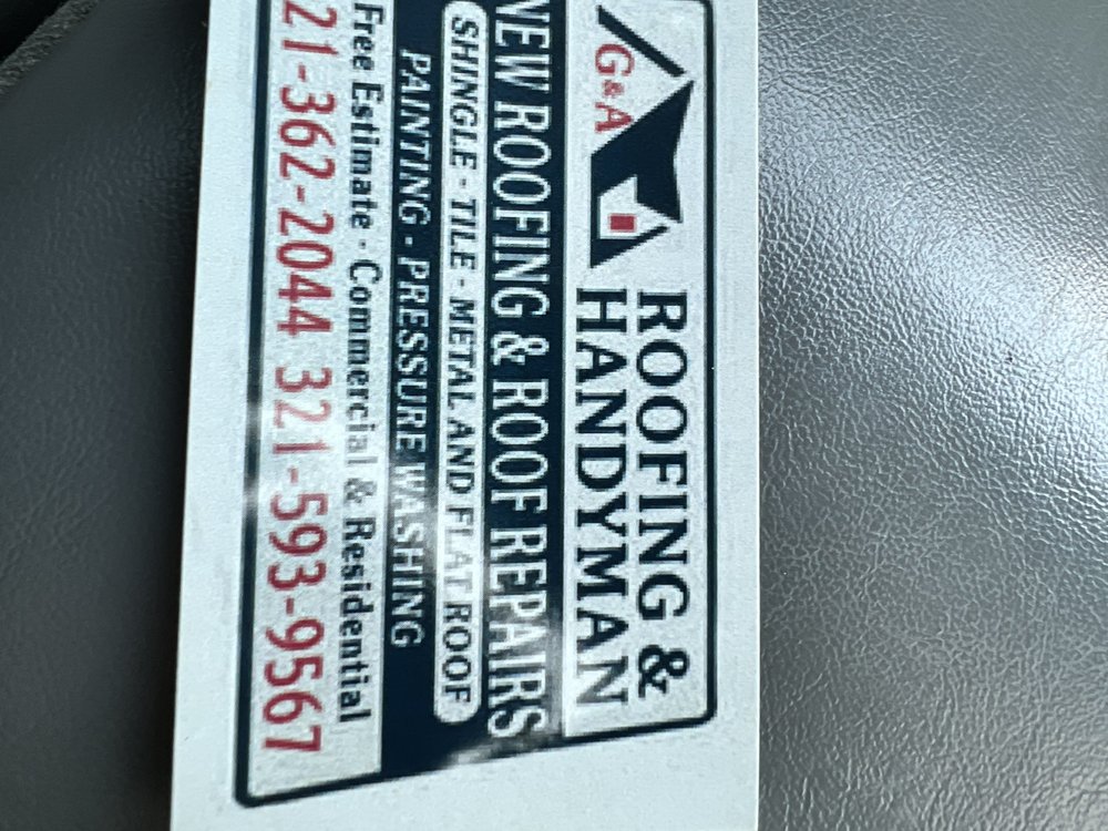 Slide of G&A Roofing and Handyman