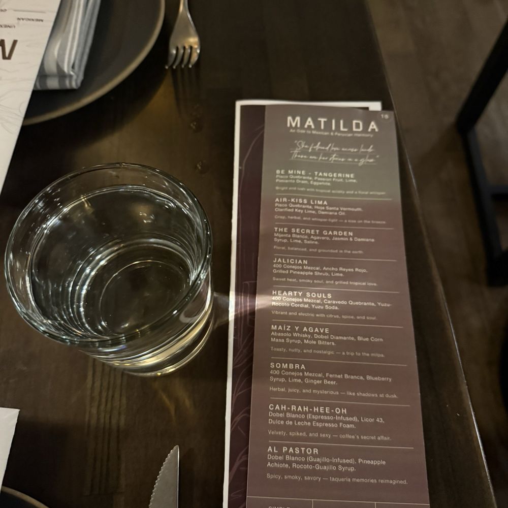 Matilda - Drink menu - Mexican Near Me - Chicago, Illinois Matilda - Drink menu - Mexican Near Me - Chicago, Illinois