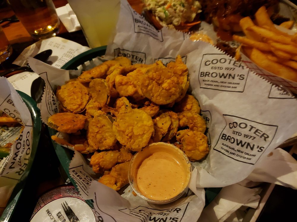 Order FRIED PICKLES food online from Cooter Brown's Tavern store, New Orleans on bringmethat.com