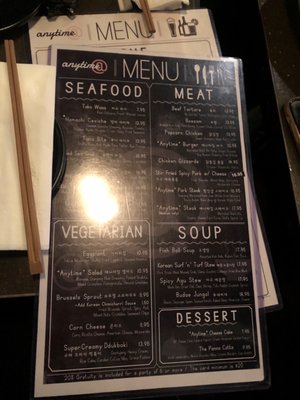 Menu photo 7 Anytime Kitchen  New York, NY
