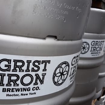 Grist Iron Brewing - keg label up close - Breweries Near Me - Burdett, New York