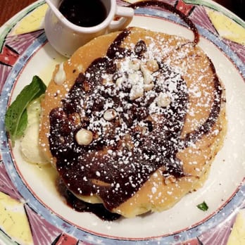 Miss Shirley's Cafe, Roland Park - Chocolate chip pancakes - American Near Me - Baltimore, Maryland Miss Shirley's Cafe, Roland Park - Chocolate chip pancakes - American Near Me - Baltimore, Maryland