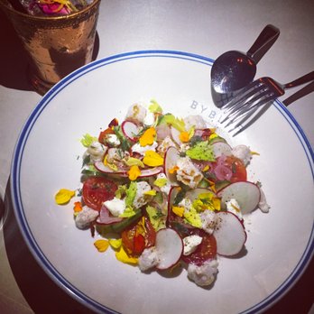 Byblos Miami - Fattoush Salad and a flowery Persian cocktail. YUM - Mediterranean Near Me - Miami Beach, Florida Byblos Miami - Fattoush Salad and a flowery Persian cocktail. YUM - Mediterranean Near Me - Miami Beach, Florida