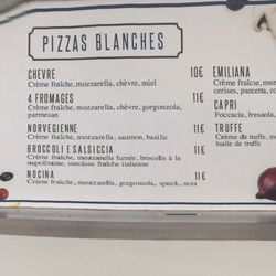 Pizz'Arte - Menu