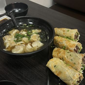 Dumpling U - Shanghai Wonton Soup and house special beef roll - Dim Sum Near Me - Stockton, California Dumpling U - Shanghai Wonton Soup and house special beef roll - Dim Sum Near Me - Stockton, California