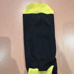 Bottom of sock. No grip. Just sliding everywhere Bottom of sock. No grip. Just sliding everywhere