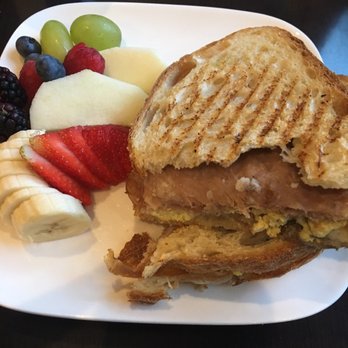 Fellini Caffè - Breakfast sandwich. Hot crunchy cheesy goodness - Italian Near Me - Houston, Texas Fellini Caffè - Breakfast sandwich. Hot crunchy cheesy goodness - Italian Near Me - Houston, Texas
