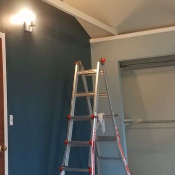 RG Painting - Bedroom walls and ceiling little giant ladder - Painters Near Me