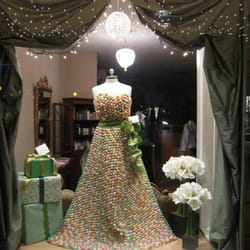 Sigi's Boutique - Holiday dress. Made entirely of gumdrops and ribbon!!