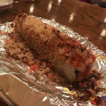 Lee's Sushi - Can only order in the restaurant, the Fire roll is dine-in only. Shrimp tempura, avocado, spicy tuna, and Lobster salad — all set on fire! - Japanese Near Me - Wayne, New Jersey