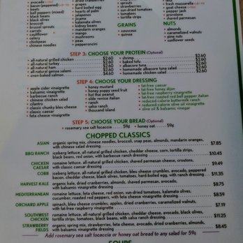 Choice Greens - The menu as of March 2017 (1 of 2) - Vegetarian Near Me - Tucson, Arizona Choice Greens - The menu as of March 2017 (1 of 2) - Vegetarian Near Me - Tucson, Arizona