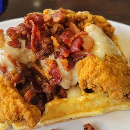 Chicken and waffles