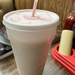 Strawberry milkshake for my kiddo! 7.16.2025