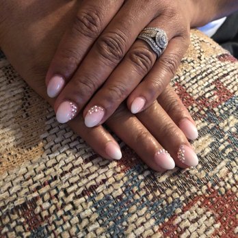 Hello Nails & Spa - Baby boomer nails with accents (almond shape). - Day Spas Near Me - Vacaville, California