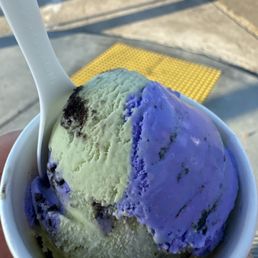 Matcha ube swirl ice cream Matcha ube swirl ice cream