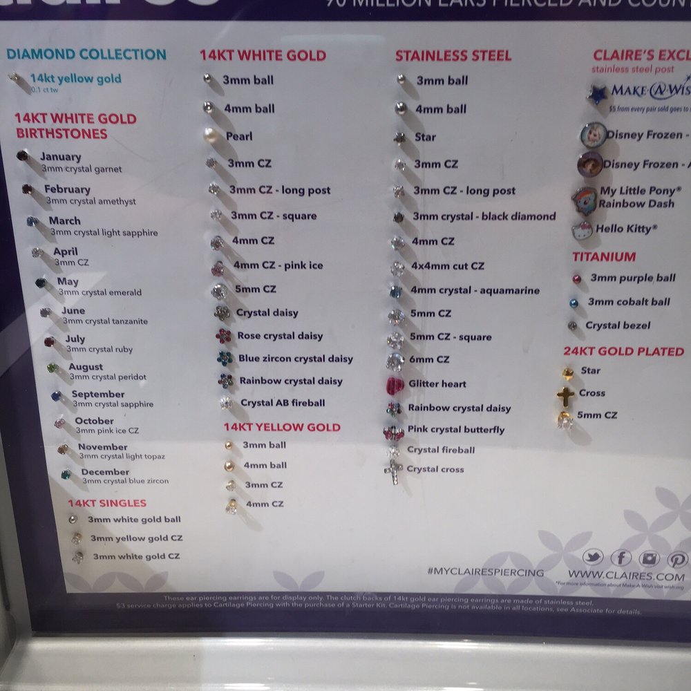 Claires accessories - First two left roads are recommended for babies. - Accessories Near Me - Bakersfield, California Claires accessories - First two left roads are recommended for babies. - Accessories Near Me - Bakersfield, California