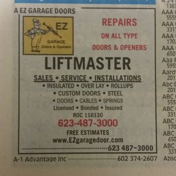 Ez garage door - Garage Door Services Near Me - Phoenix, Arizona Ez garage door - Garage Door Services Near Me - Phoenix, Arizona
