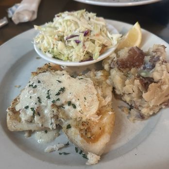 Hog Island Fish Camp - Blue Crab Crusted Gulf Grouper - Seafood Near Me - Dunedin, Florida