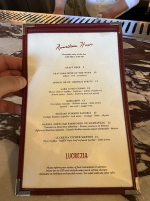 Menu photo 2 Lucrezia La Jolla San Diego, CA Menu photo 2 Lucrezia La Jolla San Diego, CA