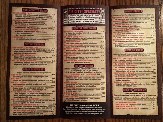Menu photo 8 Rib City Grant Station Grant, FL Menu photo 8 Rib City Grant Station Grant, FL
