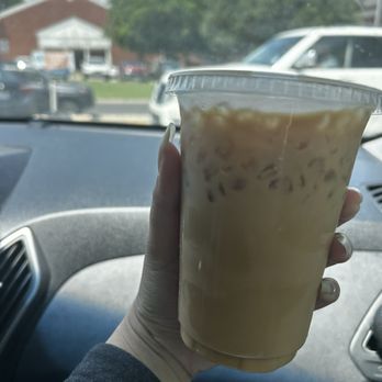 Round Rock Donuts - White chocolate raspberry latte - Bakeries Near Me - Round Rock, Texas
