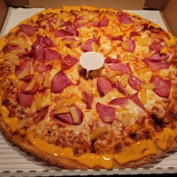Slice of the 80's - Ham and Pineapple with Nacho Cheese Crust