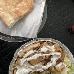 Falafel Station - Chicken shawarma platter meh