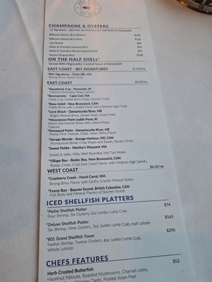 Menu photo 1 801 Fish Clayton, MO Menu photo 1 801 Fish Clayton, MO