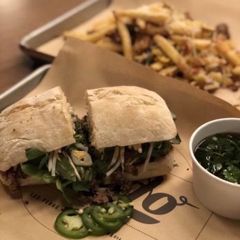 Lardo - Pho dip sandwich - Sandwiches Near Me - Las Vegas, Nevada Lardo - Pho dip sandwich - Sandwiches Near Me - Las Vegas, Nevada