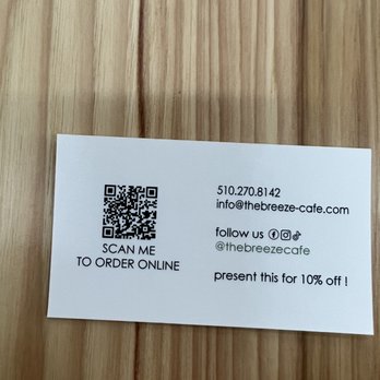 The Breeze Cafe - QR code - Breakfast & Brunch Near Me - Newark, California The Breeze Cafe - QR code - Breakfast & Brunch Near Me - Newark, California