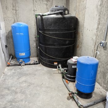 Mac Plumbing  - Cistern set up (holding tank) for a very low producing well. - Plumbing Near Me