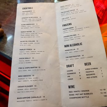 Parley - menu - Cocktail Bars Near Me - Austin, Texas Parley - menu - Cocktail Bars Near Me - Austin, Texas