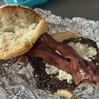 Rich's Famous Burgers - Sullivan - This is a black and blue burger. Tastes the same as it looks. Dry, boring, sad, and lifeless. I have more pictures you don't want to see. - American Near Me - Sullivan, Missouri Rich's Famous Burgers - Sullivan - This is a black and blue burger. Tastes the same as it looks. Dry, boring, sad, and lifeless. I have more pictures you don't want to see. - American Near Me - Sullivan, Missouri