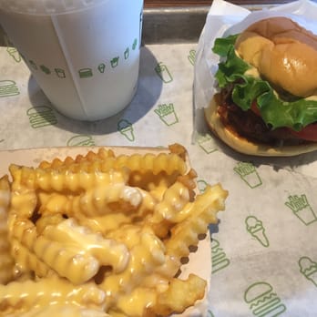 Shake Shack Buckhead - Mushroom Burger. Cheese Fries. Black and White Shake - Burgers Near Me - Atlanta, Georgia Shake Shack Buckhead - Mushroom Burger. Cheese Fries. Black and White Shake - Burgers Near Me - Atlanta, Georgia